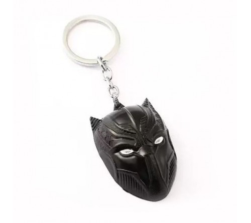 Black Panther Mask Metal Keychain